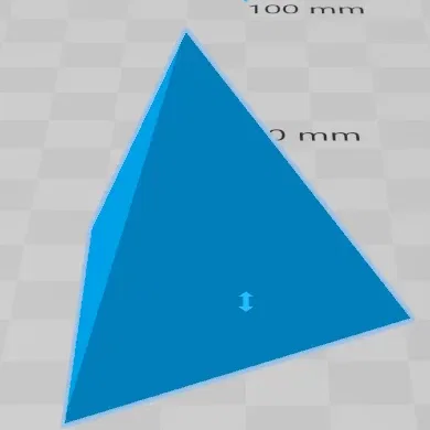 Hình khối tứ diện 3D cho in 3D