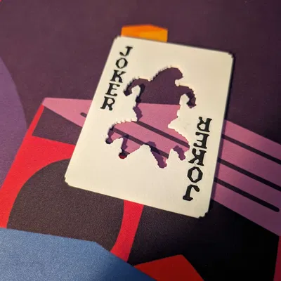 Mẫu stencil Joker đa vật liệu Balatro in 2 màu