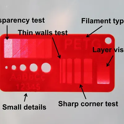 Mẫu chỉ thị filament với hộp lưu trữ