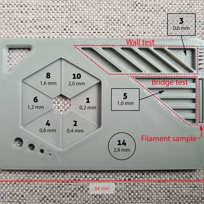 Mẫu thử nghiệm filament cho máy in 3D với nhiều tính năng