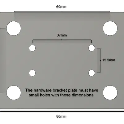 Giá đỡ gắn cho tấm pin năng lượng mặt trời Soshine 6W 5V