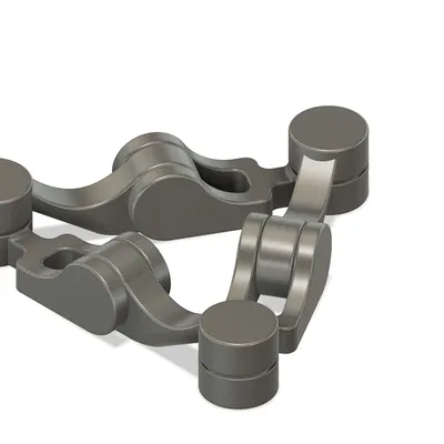 Mô hình kaleidocycle fidget mạnh mẽ và bền bỉ