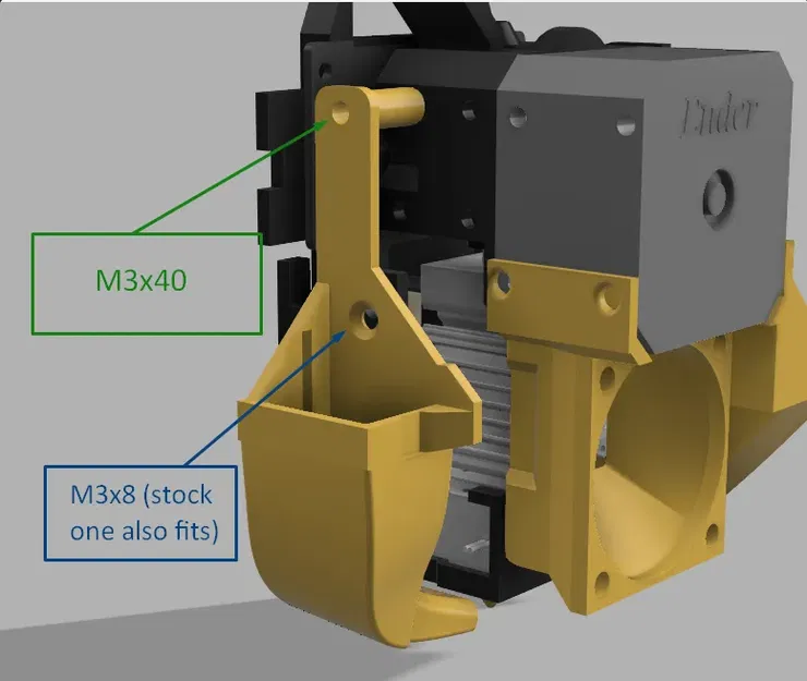 Nâng cấp quạt 40mm và 5015 cho Ender 3 v3 se với tùy chọn hotend KE - Image 9