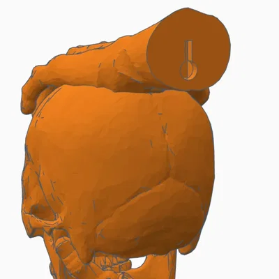 Đôi tay zombie cầm đầu lâu trang trí Halloween