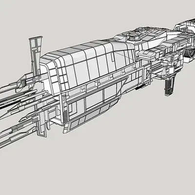 Mô hình tàu USS Sulaco dài 800mm từ phim Aliens