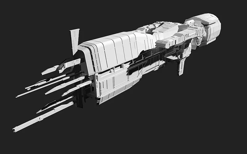 Mô hình tàu USS Sulaco dài 800mm từ phim Aliens - Image 2