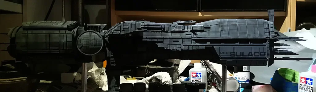 Mô hình tàu USS Sulaco dài 800mm từ phim Aliens - Image 4