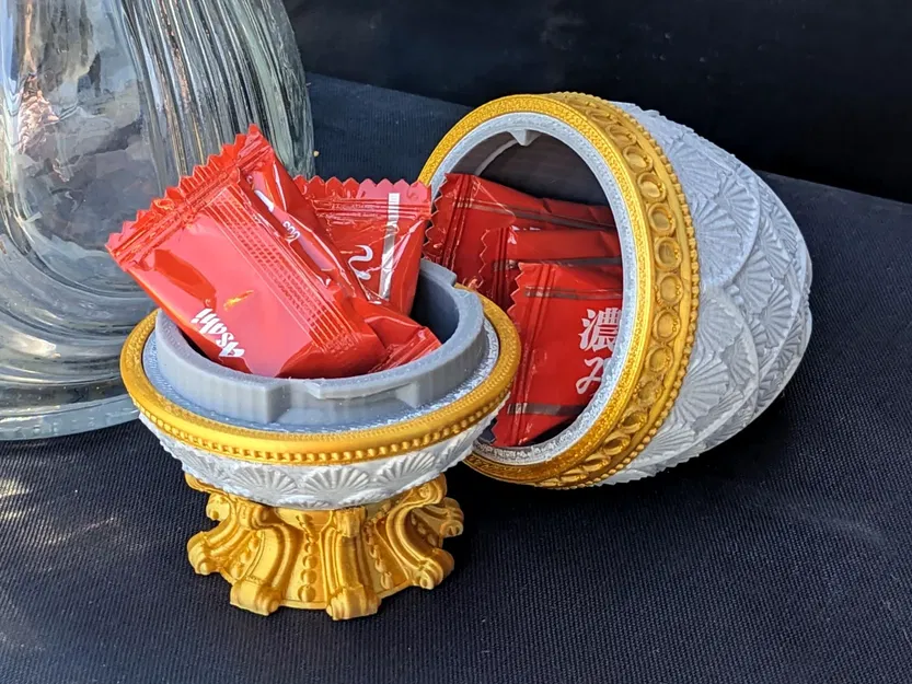 Bình trứng Faberge trang trí không có câu đố - Image 1