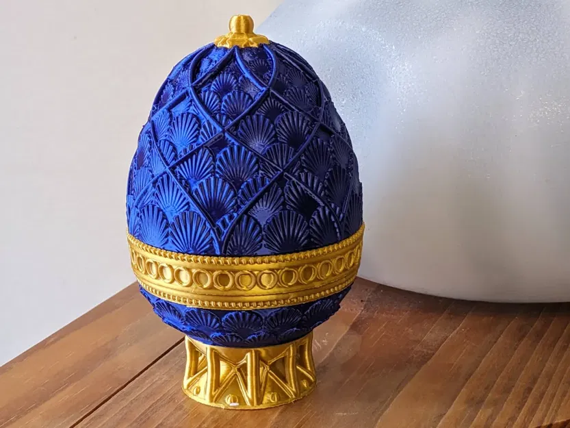 Hộp chứa trứng Fabergé với mê cung giải đố - Image 1