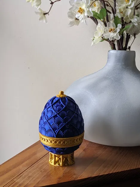 Hộp chứa trứng Fabergé với mê cung giải đố - Image 2