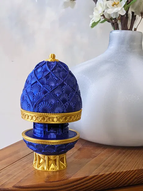 Hộp chứa trứng Fabergé với mê cung giải đố - Image 3