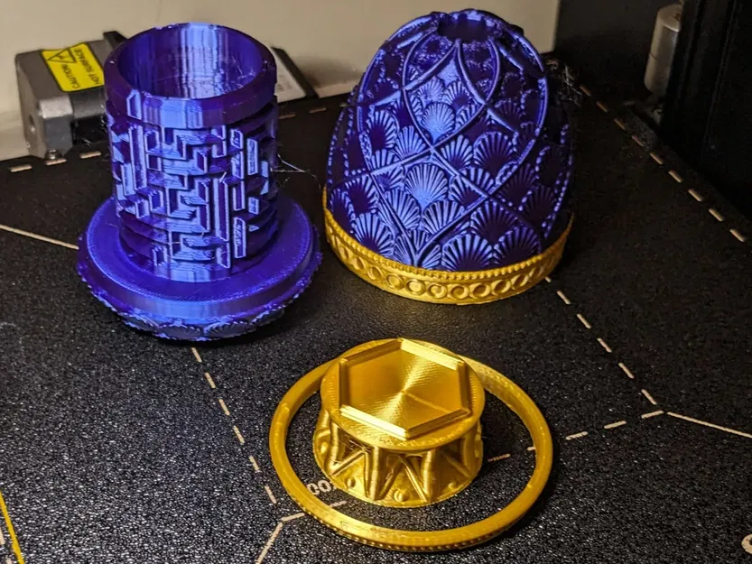 Hộp chứa trứng Fabergé với mê cung giải đố - Image 5