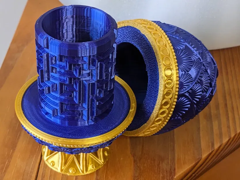 Hộp chứa trứng Fabergé với mê cung giải đố - Image 6