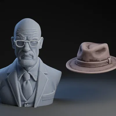 Mũ Heisenberg và Walter White trong phong cách nghệ thuật