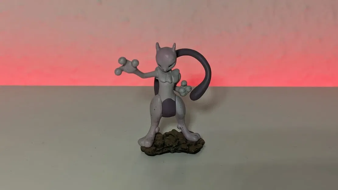 Tượng Mewtwo Pokemon 3D quét với chi tiết tinh xảo - Image 1