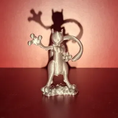Tượng Mewtwo Pokemon 3D quét với chi tiết tinh xảo