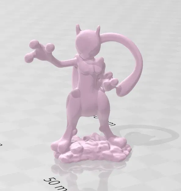 Tượng Mewtwo Pokemon 3D quét với chi tiết tinh xảo - Image 3