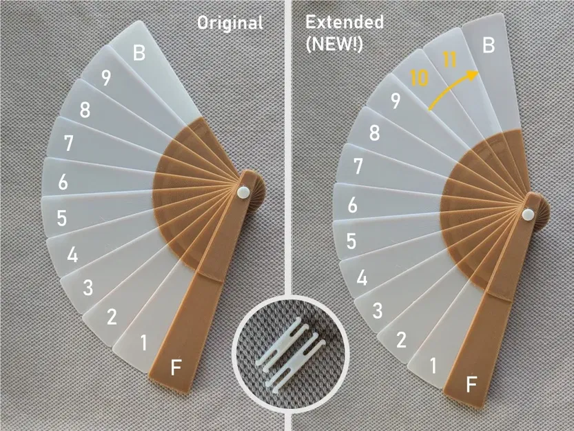 Quạt cầm tay cổ điển với nhiều họa tiết và màu sắc - Image 3