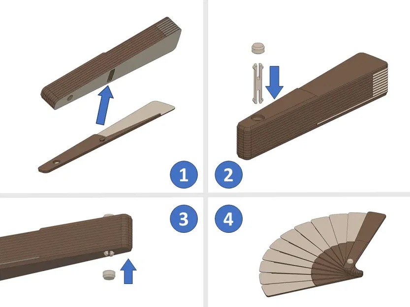 Quạt cầm tay cổ điển với nhiều họa tiết và màu sắc - Image 7