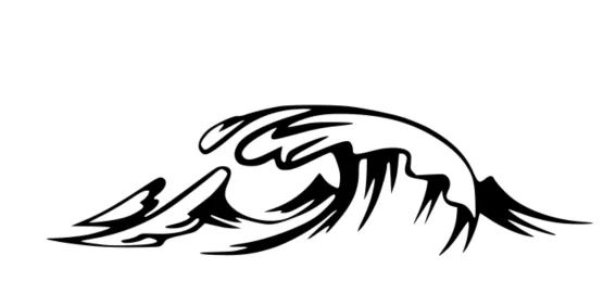 Đường sóng biển nghệ thuật treo tường - Image 1