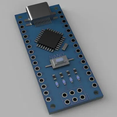 Mô hình Arduino Nano nhiều màu sắc định dạng F3D, STL, OBJ