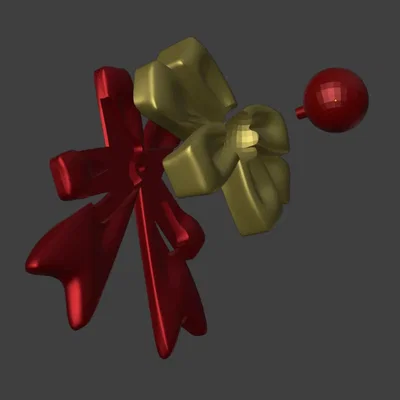 Ruy băng Giáng Sinh trang trí nghệ thuật