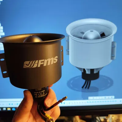 Mô hình quạt EDF 90mm từ FMS