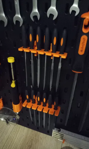 Giá đỡ tài liệu 6 khe cắm với móc đa năng IKEA Skadis - Image 1