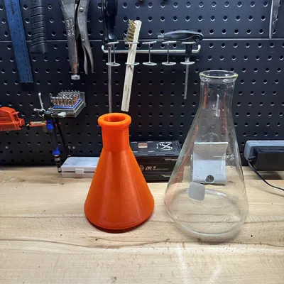 Bình Erlenmeyer cho phản ứng hóa học an toàn