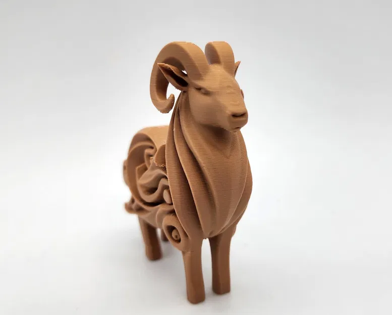 Tượng cừu khắc gỗ phong cách Viking - Image 4