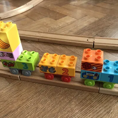 Xe Đẩy Duplo/Brio Tương Thích với Đường Ray Gỗ