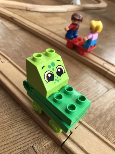 Xe Đẩy Duplo/Brio Tương Thích với Đường Ray Gỗ - Image 6