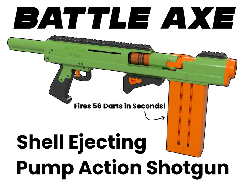 Rìu Chiến - Súng Shotgun Nerf In 3D Bắn Shell Silly - Image 1