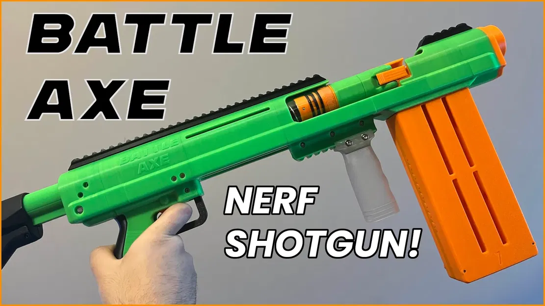 Rìu Chiến - Súng Shotgun Nerf In 3D Bắn Shell Silly - Image 33
