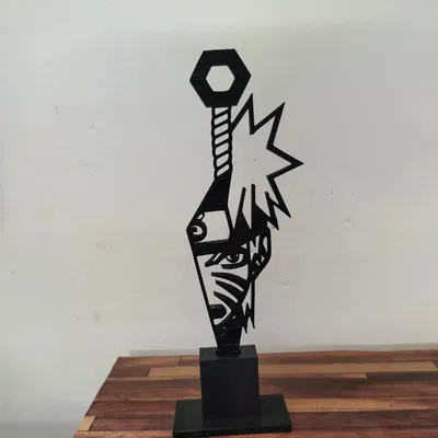 Tranh tường Naruto Uzumaki và đế bàn 02