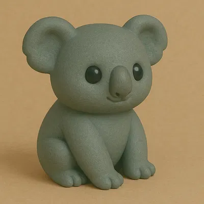 Mô hình gấu koala retro phong cách đồ chơi tối giản