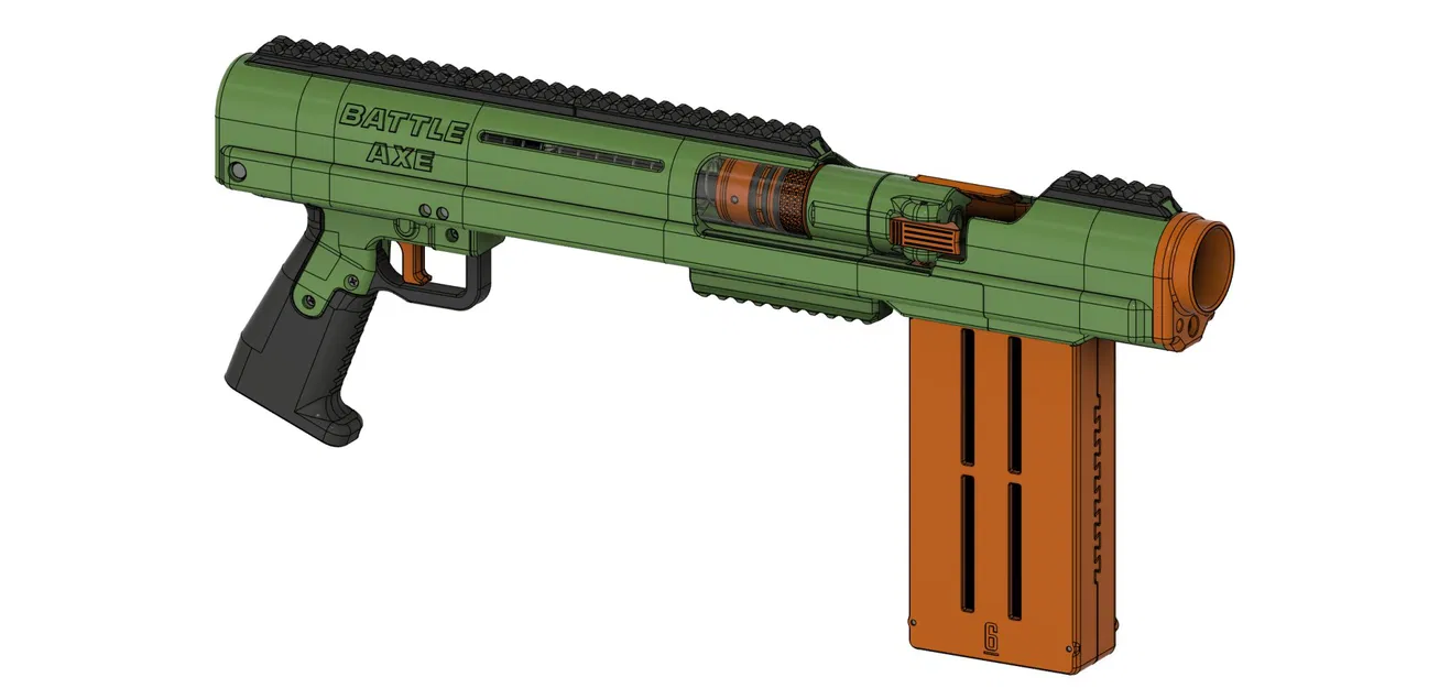 Rìu Chiến - Súng Shotgun Nerf In 3D Bắn Shell Silly - Image 38