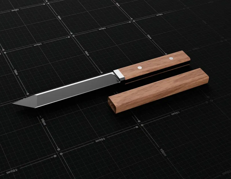 Dao Tanto Nhật Bản với bao đựng có thể tháo rời - Image 1