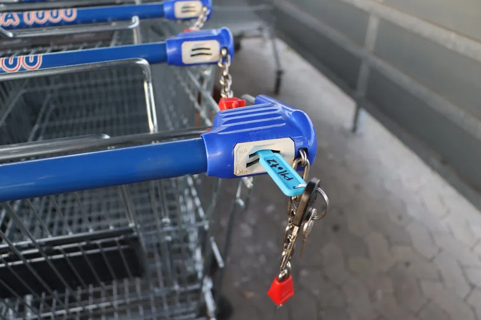 **Tiền xu giỏ hàng có thể tháo rời / Chìa khóa xe đẩy** - Image 5