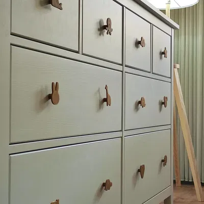 Núm cửa hình động vật dễ thương cho nội thất IKEA Hemnes