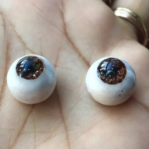 Mắt búp bê 14mm với đồng tử 6mm, 7mm hoặc 8mm - Image 2