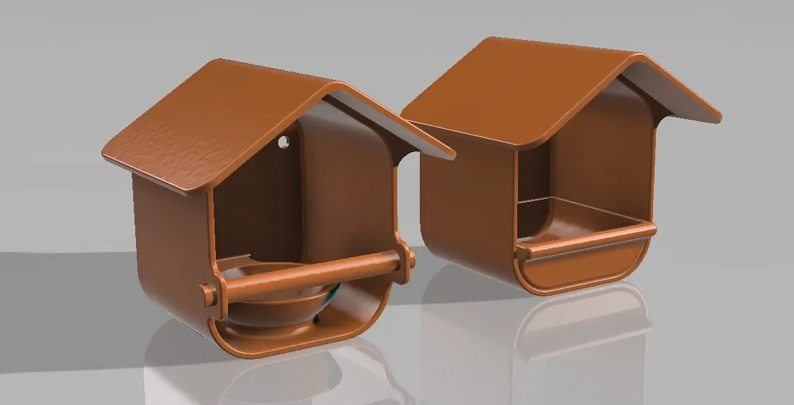 Máng ăn cho chim với 2 thiết kế tiện lợi - Image 1