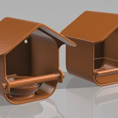 Máng ăn cho chim với 2 thiết kế tiện lợi