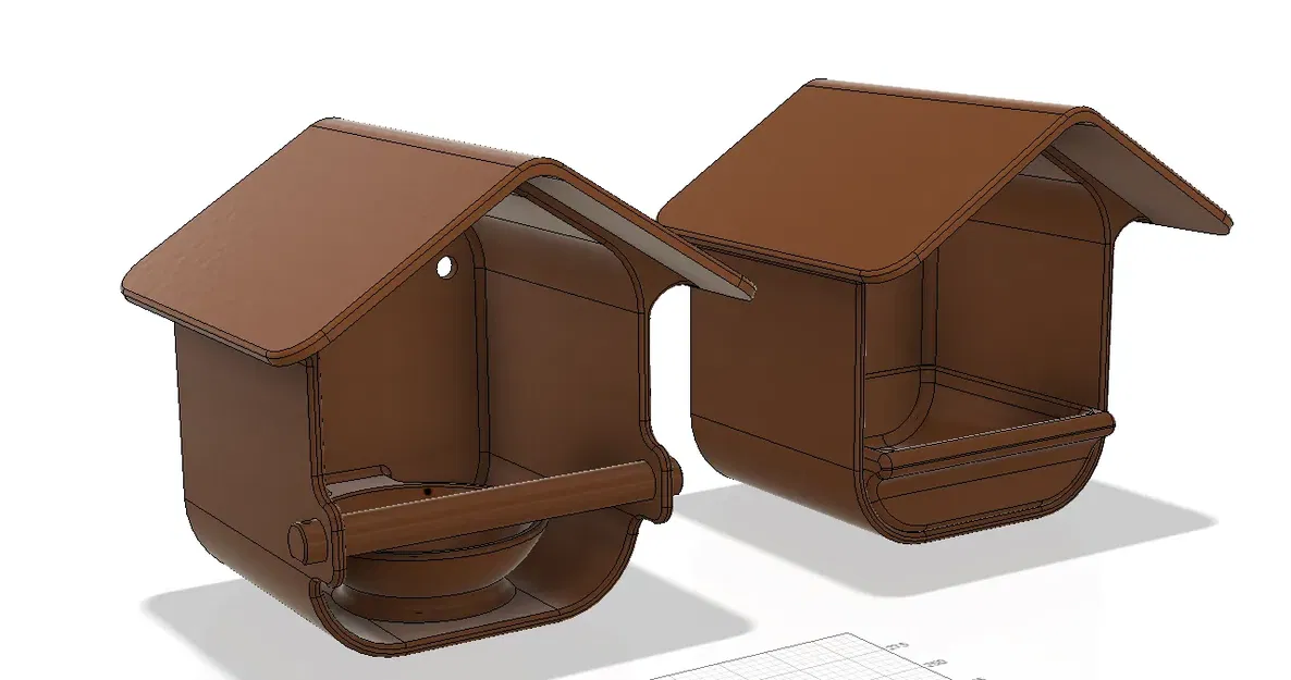 Máng ăn cho chim với 2 thiết kế tiện lợi - Image 2