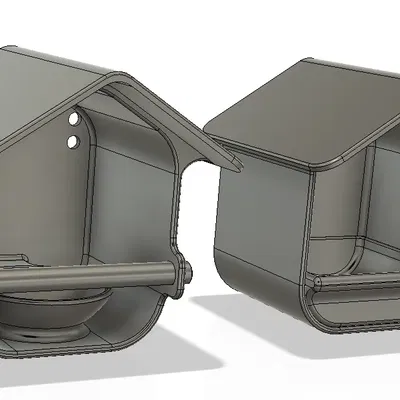 Máng ăn cho chim với 2 thiết kế tiện lợi