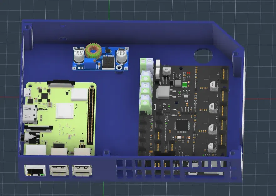 Hộp điện tử DuEnder cho Raspberry Pi 3b+ và bộ chuyển đổi DC - Image 1