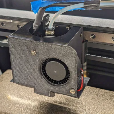 Vỏ và ống dẫn gió tích hợp cho Kingroon KLP1 với quạt 5015