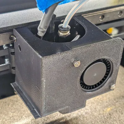 Vỏ và ống dẫn gió tích hợp cho Kingroon KLP1 với quạt 5015