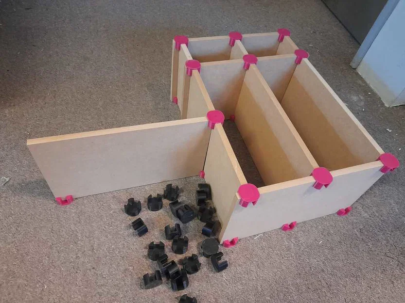 Mối nối góc cho đồ nội thất bằng gỗ 9mm - Image 1