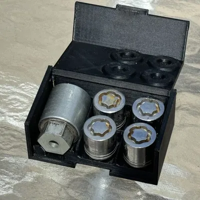 Hộp lưu trữ khóa bánh xe Subaru gọn gàng